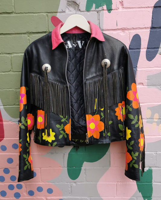 60s Floral Tassel Jacket